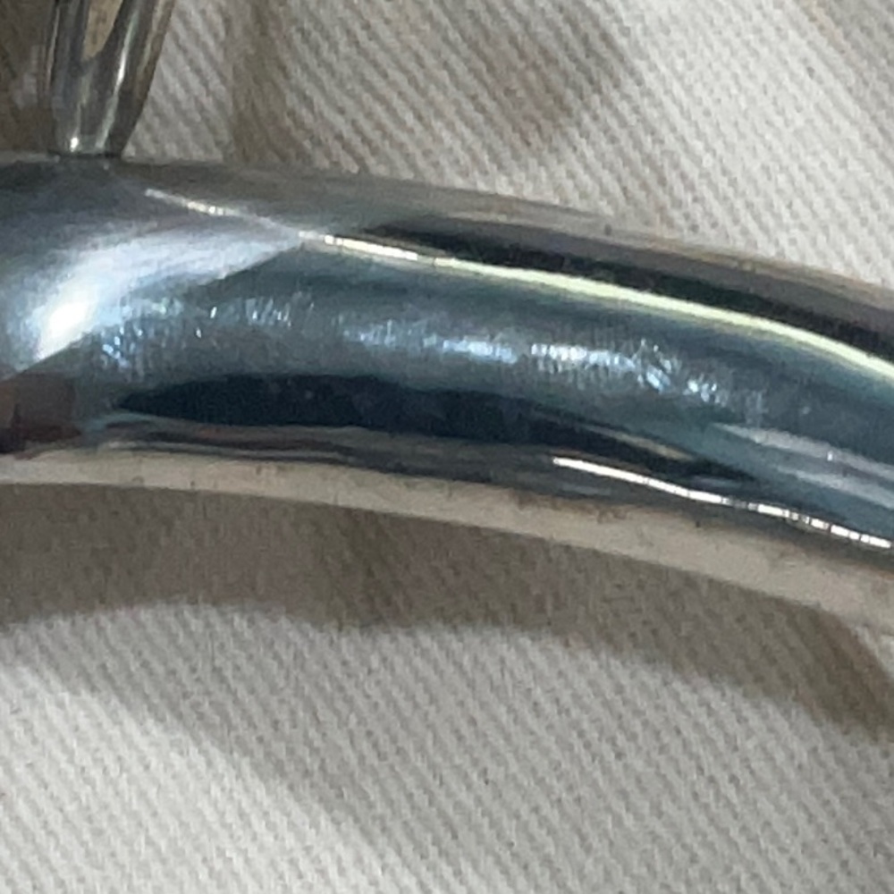 Louis Vuitton Silver Sculptural Necklace with Crystal Accent - Picture 7 of 11